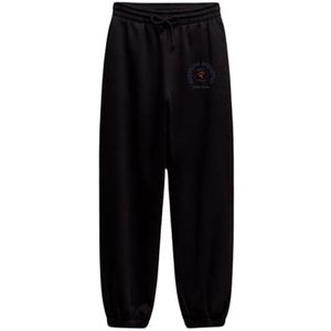 Redskins Joggingbroek en chino's, sport, nauwsluitend, casual, kinderkleding, jongens, meisjes, winter, warm, model TR RS4106, zwart, 16 jaar, Zwart, 16 ans