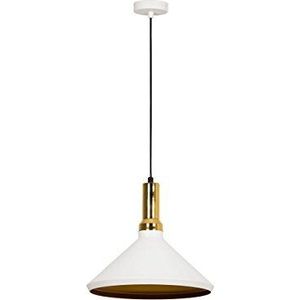 Moira verlichting door homemania moderne hanglamp Suspension licht E27, 100 W, wit/goud, 34 x 33 cm, 61 aandrijving