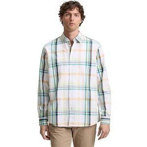 TOM TAILOR heren overhemd, 37256 - White Multicol Check, XXL