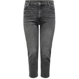 ONLY CARMAKOMA - Caremily Stretch Hw St Ak DNM Cro006 - Pantalon Stretch - Donkergrijs Denim