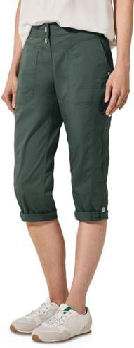 Capri Broek - Balmy Khaki - Katoen - Met Knoopdetails