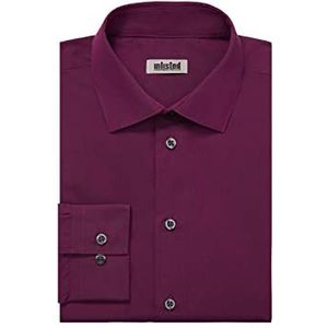 Kenneth Cole Overhemd voor heren, regular fit, effen, Framboos, 18""-18.5"" Neck 36""-37"" Sleeve