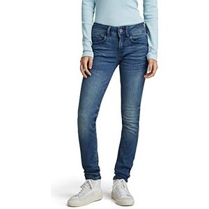G-STAR RAW Lynn Mid Waist Skinny Jeans voor dames, Blauw (Medium Aged 60885-6550-071), 30W / 36L