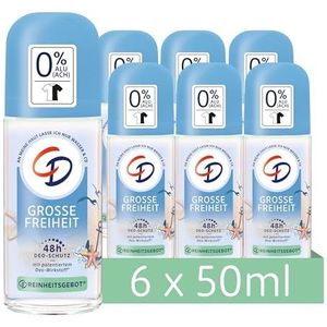 CD Deodorant Roll-On Great Freedom ""Fresh Breeze"" - Betrouwbare deodorantroller zonder aluminium voor 48 uur bescherming en een langdurig fris gevoel - Pak van 6 (6 x 50 ml)