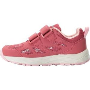 Jack Wolfskin Woodland 2 Texapore Low Vc K Wandelschoen voor kinderen, uniseks, Zacht roze, 35 EU