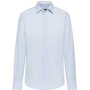 Hackett London Heren Mini H Mlt TRM Zakelijk hemd, bruin (8 aswhite/blue 8 as)., L