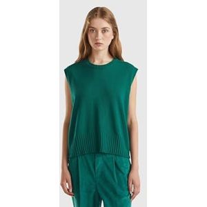United Colors of Benetton dames vest trui, Groen, M
