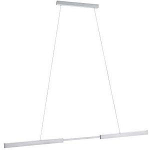 Paulmann 79815 LED hanglamp Aptare hoekig incl 1x18 / 1x18 watt dimbare plafondlamp geborsteld aluminium hanglamp metalen hanglamp 2700 K, Alu geborsteld