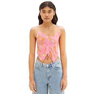 TOM TAILOR Denim Dames 1036547 Top, 31704-Abstract Pink Print, L, 31704 - Abstract Pink Print, L