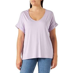 TOM TAILOR mine to five Dames Pullover met polokraag 1030400, 12145 - Light Berry Mauve, XXL