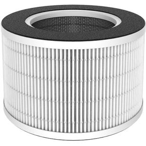 Kalia 1 vervangend filter HEPA voor luchtreiniger PACIFIC 3 filterniveaus, wit, Ø 16 x H 12 cm