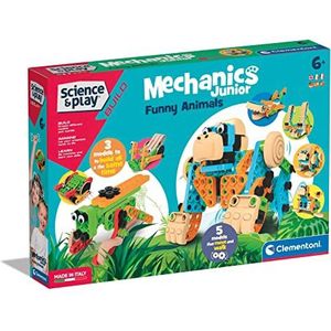 Clementoni - 97860 - Science and Play Build - Mechanics Junior Compendium - constructiespeelgoed STEM, bouwset, constructie speelgoed voor kinderen vanaf 8 jaar, wissenschaft set - Made in Italy