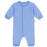 PETIT BATEAU - Lange Baby-Overall - Blauw - Gewatteerd Tubic