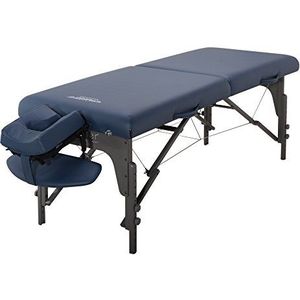 Master Massage Monclair Reiki Reiki Mobiele massagestoel, cosmetica-ligstoel, therapiebed, inklapbaar, hout, 71 cm, koningsblauw, koningsblauw