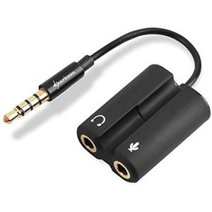 Sharkoon PMP35 audio kabel 0,12 m 3.5mm Zwart