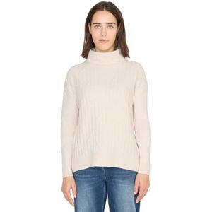 Cecil Light Greige L rolkraagstructuur