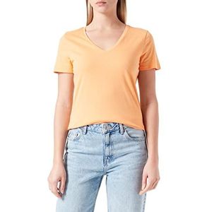 Q/S by s.Oliver Dames T-shirt, korte mouwen, oranje, XS, oranje, XS