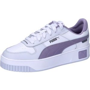 PUMA Carina Street Sneaker dames,Puma Witte bleke pruim zilveren mist,41 EU