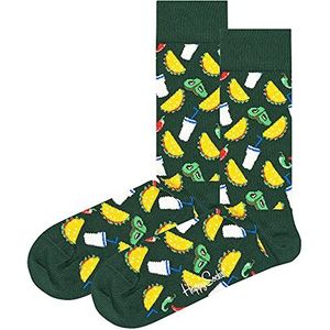 Happy Socks Taco, Kleurrijke en Leuke, Sokken voor Dames en Heren, Groente (36-40)