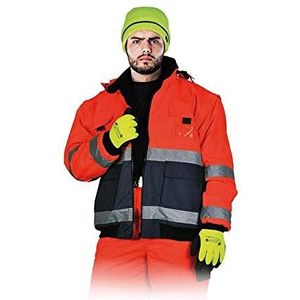 Leber&Hollman LH-VIBER_CXXXL visgre winterjas, rood-donkerblauw, XXXL maat