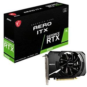 MSI GeForce RTX 3050 AERO ITX 8G Gaming grafische kaart - NVIDIA RTX 3050, 8 GB DDR6 geheugen, V809-4045R, zwart