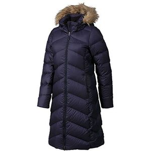 Marmot Dames Wm's Montreaux Coat, Lichte donsjas, 700s Fill-Power, warme parka, stijlvolle winterjas, waterafstotend, winddicht, Midnight Navy, XS
