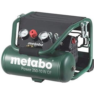 Metabo Power 250-10 W van - Compressor 2 cv 10 liter zonder olie, speciale constructie