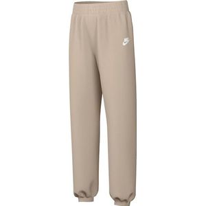 Nike Girl's Full Length Pant G Nsw Club Flc Loose Pant Lbr, Sanddrift/Sanddrift/White, FD2933-126, XS