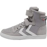 Hummel - Stadil Leather High JR - Sneakers - Legering - Unisex - 29 EU