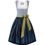 STOCKERPOINT Dirndl 'Eleen'  blauw / marine / grijs / kaki / wit