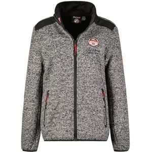 Geographical Norway Tango Lady Warme fleece voor dames, warme ritssluiting - jas herfst winter lente warm dames - lange mouwen trui bont zacht comfort outdoor (zwart M), Zwart, M