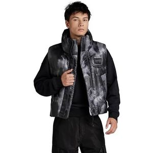 G-STAR RAW Lofty Puffer Vest, Meerkleurig (dk black blurry camo D23639-D453-G144), S