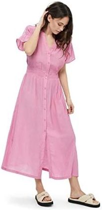 Peppercorn Dames Nabatanzi Midi-jurk, schokkend roze, 6, Schokkend Roze, 32