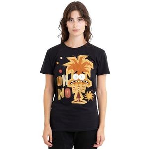 Inside Out 2 Anxiety dames T-shirt, zwart, klein, Zwart, S