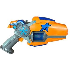 Slugterra Eli's Megamorph Blaster, speelgoedpistool, dartwerper voor kinderen met motief van de cartoonserie, met 8 schuimrubberen dartpijlen, katapult op 9 m afstand, Bizak (64410006)