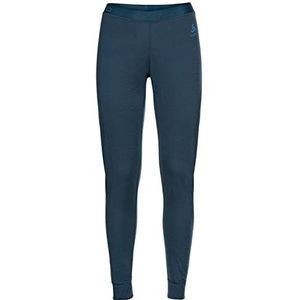 Odlo Functioneel damesondergoed lange broek 100% MERINO 200 GRAMM, blue wing teal melange, S