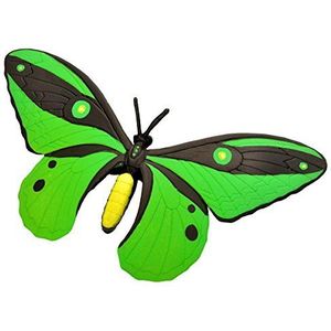 Wild Republic 20765 rubberen vlinder 20 cm, groen/zwart, 20 cm