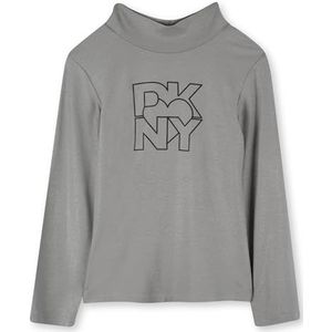 DKNY D62420 Polosweater voor meisjes, Zilver, 16 Jaren