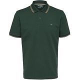 SELETED HOMME Heren SLHDANTE Sport SS Polo W NOOS T-shirt, Trekking Green, M, Trekking green., M