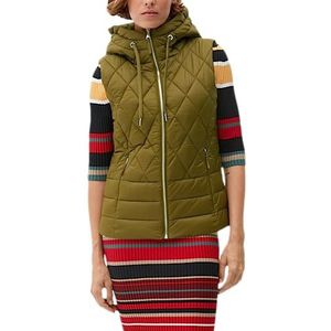 s.Oliver Damesvest zonder mouwen, kaki/olijf, 38