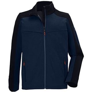 Killtec (KILAH) Men's Fleecejack/powerstretchjack met opstaande kraag KOW 32 MN FLX JCKT, donkere wintertaling, S, 38635-000