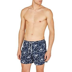 Emporio Armani Swimwear Men's Emporio Armani Graphic Patronen Boxer Short Swim Trunks, Eagle Allover, 46, eagle allover