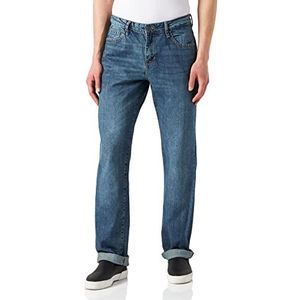 Urban Classics Heren Loose Fit Jeans Broek, Zand destroyed gewassen, 32