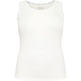 KAFFE - KComia - Haltertop - Natuurwit - Slanke Pasvorm