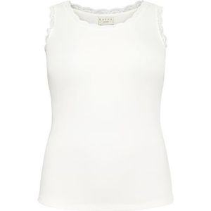 KAFFE - KComia - Haltertop - Natuurwit - Slanke Pasvorm