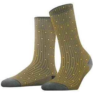 FALKE Dames Rib Dot duurzaam biologisch katoen halfhoog met patroon gestreept 1 paar sokken, grijs (Flanell 3210), 41-42