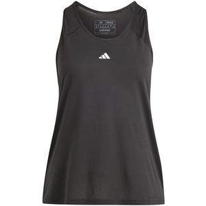 adidas Dames Train Essentials Minimal Branding Racerback Tank Top, black, XL Plus