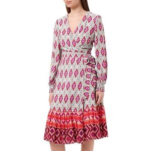 ESHA Wikkeljurk voor dames, rood, meerkleurig., M