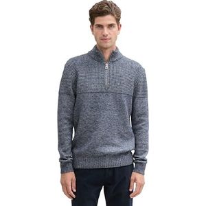 TOM TAILOR heren trui, 36980 - Navy Melange White Core, S