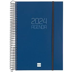 Finocam - Agenda 2024, spiraalbinding, 1 dag, januari 2024 - december 2024 (12 maanden), Catalaans-blauw